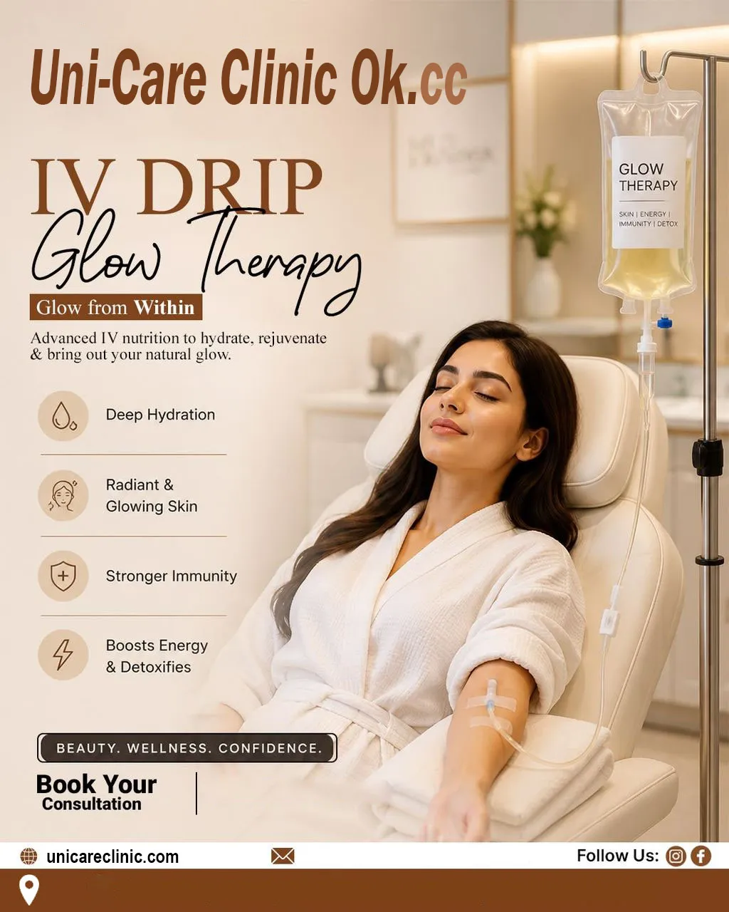 Uni-Care Clinic IV drip glow therapy